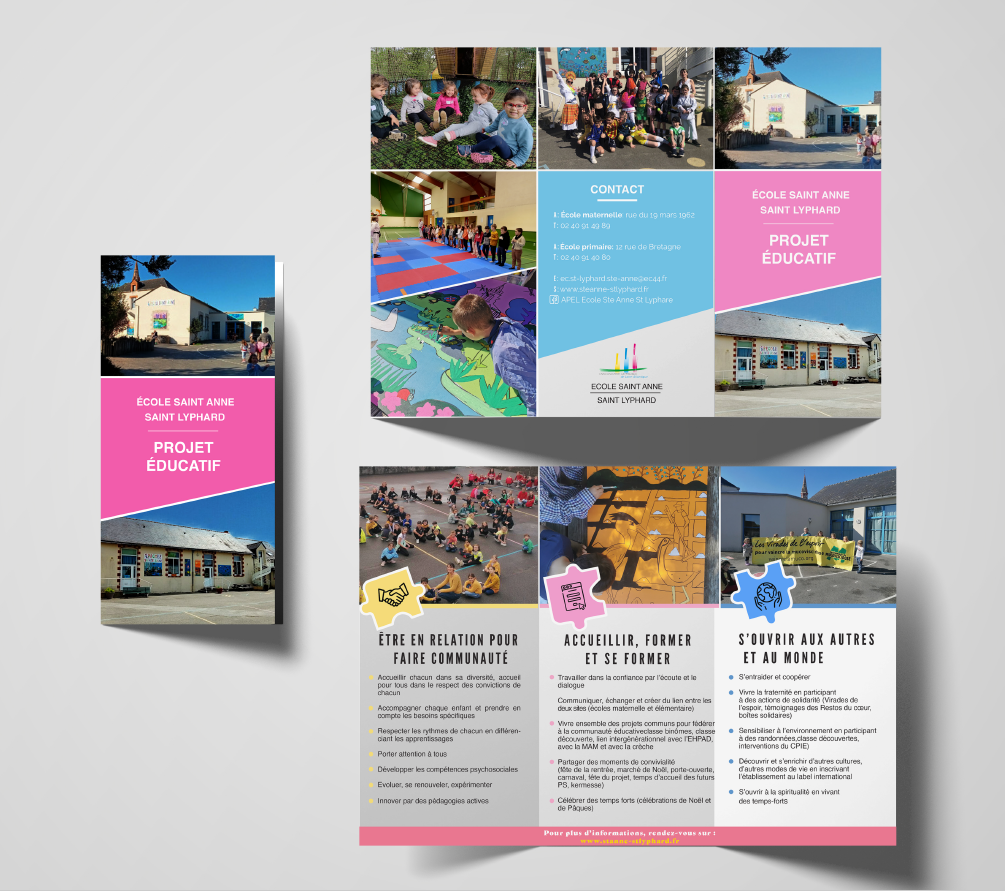 Brochure Projet Educatif - Ecole Saint Anne - Saint Lyphard (44)